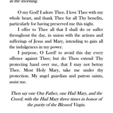Prayer Card - "Morning Offering Prayer" by St. Alphonsus Liguori